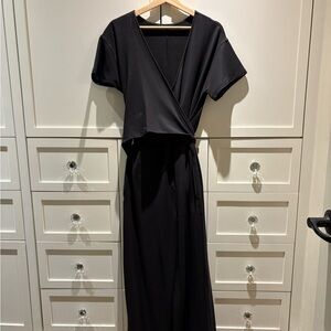 Black wrap around Jumpsuit